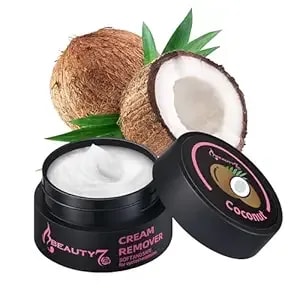 beauty7 Eyelash Extensions Remover Cream Safe Adhesive Bonder Eyelashes Glue Remover Fast Dissolution Low Irritation Eyelash Extension Supplies Coconut Flavor 5g