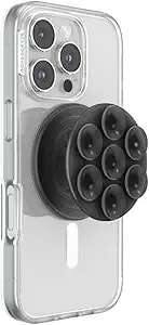 Popsockets Phone Grip For Magsafe, Magnetic Holder, Phone Stand, Suck-Up - Translucent Black