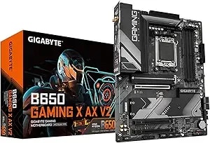 Gigabyte b650 Gaming X Ax v2 (Rev. 1.0) am5 Lga 1718 Amd b650 Atx ddr5, Triple M.2, Pcie 5.0, Usb 3.2 gen2x2 Type-C, Amd Wi-Fi 6e, Realtek 2.5gbe Lan (Renewed)