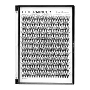 Bodermincer 7d/10d/20d/30d/40d/50d/60d/80d/100d Lash Cluster 240pcs D Curl Individual Cluster Eyelashes Fluffy False Eyelashes Extension Lash Cluster Diy At Home (20d-17mm)