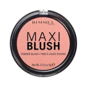 Rimmel London Maxi - 001 Third Base - Blush Powder, Lightweight, Highly Pigmented, Blendable, 0.31oz