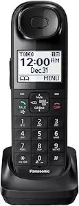 Panasonic Cordless Phone Handset Accessory Compatible With Kx-tgl432 / Kx-tgl433 Series Cordless Phone Systems - Kx-tgla40b (Black)