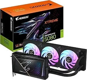 Gigabyte Aorus Geforce Rtx 5080 Xtreme Waterforce 16g Graphics Card - 16gb gddr7, 256 Bit, Pci-E 5.0, 2805mhz Core Clock, 3 X Dp 2.1a, 1 X Hdmi 2.1b, Nvidia Dlss 4, Gv-n5080aorusx W-16gd