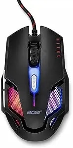 Acer Nitro Gaming Mouse Iii - Rgb Wired Gaming Mouse - 6 Buttons - Adjustable Dpi (800–7200) - Ergonomic Design - Plug & Play For Gamers & Students, Casual Gaming & Pc Setup Upgrade