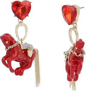Betsey Johnson Jewelry Women'S Horse Drop Earrings