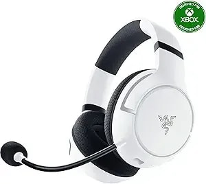Razer Kaira Wireless Gaming Headset For Xbox Series X - S, Xbox One: Triforce Titanium 50mm Drivers - Cardioid Mic - Breathable Memory Foam Ear Cushions - Eq Pairing Button - Windows Sonic - White