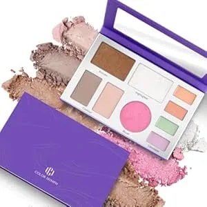 Color Nymph All In One Makeup Palette, 9 Colors Travel Make Up Set With Contour Blush Highlighter Concealer, Multi-Use Face Palettes With Mirror, Vegan & Cruelty-Free