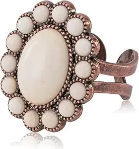 Montana West Rustic Couture'S Bohemian Turquoise Cuff Ring For Women Cowgirl