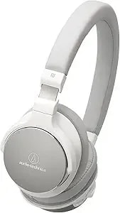 Audio-Technica Ath-sr5btwh Bluetooth Wireless On-Ear High-Resolution Audio Headphones, White
