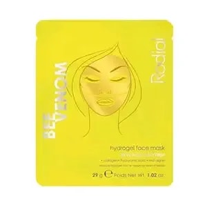 Rodial Bee Venom Hydrogel Face Mask, Gold Jelly Sheet Mask For Plumping & Smoothing, With Ethically Sourced Bee Venom & Triple Hyaluronic Acid, Hydrating Skincare Treatment