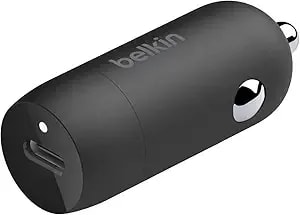 Belkin Boost↑Charge™ 30w Compact Fast Car Charger W/Usb-C Power Delivery Port For Iphone 16, 16 Pro, 15, 15 Pro, Galaxy s25, s24, Note, Pixel 9 & More - Black