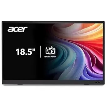 Acer Portable Monitor - 18.5" Fhd Ips - Adaptive-Sync Support (Freesync Compatible) - Slim Design - External Monitor For Laptop Pc/Mac - 100hz - 2 X Usb 3.1 Type-C Port & Hdmi 1.4 - pm191q Ebmiuux