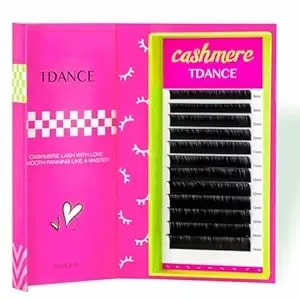 Tdance Cashmere Lash Extensions C Cc D B J L Curl 0.03-0.2mm Thickness Super Matte Black Classic Lash Extensions Eyelash Extensions Professional Salon Use(0.12-D,8-15 Mm)