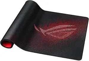 Asus Rog Sheath Gaming Mouse Pad – 35.4” X 17.3", Extra-Large Surface, Pixel-Precise Tracking, Anti-Fray Stitched Edges, Non-Slip Base - Black/Red