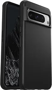 Otterbox Google Pixel 8 Pro Symmetry Series Case - Black, Ultra-Sleek, Wireless Charging Compatible, Raised Edges Protect Camera & Screen (Ships In Polybag, Ideal For Business Customers)
