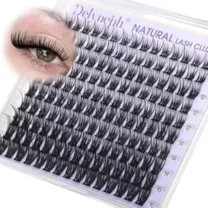 Wispy Lash Clusters Natural Eyelash Clusters Fairy Cluster Eyelash Extensions Natural C Curly Diy 10-16mm Individual Lashes Clusters By Delyneph