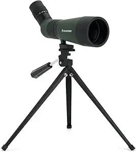 Celestron – Landscout 60mm Angled Spotting Scope – Fully Coated Optics – 12–36x Zoom Eyepiece – Rubber Armored – Tabletop Tripod And Smartphone Adapter