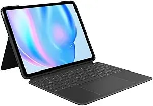 Logitech Combo Touch Ipad Air 13-Inch (m2, m3 & m4) (2024, 2025 & 2026) Keyboard Case - Detachable Backlit Keyboard With Kickstand, Comfortable Typing, Multi-Use Mode - Midnight Black