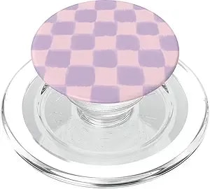 Popsockets Phone Grip – Pink & Purple Checker Popsockets Popgrip For Magsafe