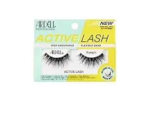 Ardell Active Lashes Pump’N - Long-Lasting False Eyelashes, Sweat-Resistant, Reusable Strip For Active Lifestyles, 1 Pair