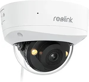 Reolink 4k/8mp Poe Ip Security Camera, Turret Surveillance, Color Night Vision With 3000k Spotlights, ik10 Vandal Proof, Human/Vehicle/Pet Detection, Up To 512gb Microsd Card, Rlc-840a, No Pt Support
