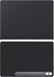 Samsung Galaxy Tab s10+ - s9+ - s9fe+ Smart Book Cover, Tablet Protector Case, Landscape And Portrait Stand Options, Detachable Magnetic Back, Auto Screen On/Off, Us Version, Black
