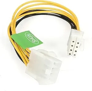 Startech.Com Eps 8 Pin Power Extension Cable - Power Extension Cable - 8 Pin eps12v (F) To 8 Pin eps12v (M) (7.9 In) (eps8ext)