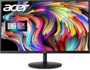 Acer sh322qk Bmiphux 31.5" Uhd 3840 X 2160 Professional Monitor - Adaptive-Sync (Freesync Compatible) - Hdr 10 - Zeroframe - Height Adjustable Stand With Tilt (Usb Type-C, Display Port 1.2 & Hdmi 2.0)