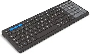 Zagg Pro Keyboard 15 - Mid-Size Wireless Charging Desktop Keyboard - Multi-Device Pairing - Compatible With Windows, Macos, Ios, Android, Chromeos - Ergonomic Design For Efficient, Comfortable Typing
