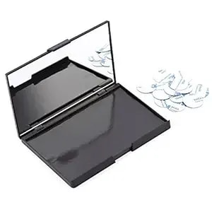 Allwon Empty Magnetic Plastic Eyeshadow Makeup Palette With 15pcs Adhesive Empty Palette Metal Stickers For Eyeshadow Lipstick Blush Powder