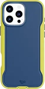 tech21 Evopro For Iphone 16 Pro Max Compatible With Magsafe - Impact Protection Case 21x Military Standard Tested - In Navy/Yellow