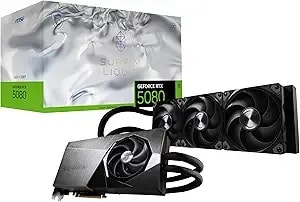 Msi Gaming Rtx 5080 16g Suprim Liquid Soc Graphics Card (16gb gddr7, 256-Bit, Extreme Performance: 2760 Mhz, Displayport X 3 2.1a, Hdmi 2.1b, Nvidia Blackwell Architecture)