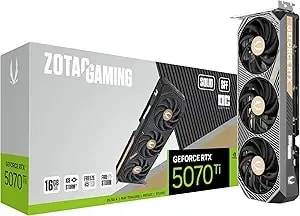 Zotac Gaming Geforce Rtx 5070 Ti Solid Sff Oc Dlss 4 16gb gddr7 256-Bit 28 Gbps Pcie 5.0 Gaming Graphics Card, Icestorm 2.0 Advanced Cooling, Zt-b50710j3-10p