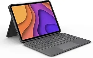 Logitech Folio Touch Ipad Keyboard Case With Trackpad And Smart Connector For Ipad Air 11-Inch (m2 & m3), Ipad Air (4th & 5th Gen) – Graphite