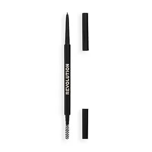 Revolution, Precise Brow Pencil, Dual-Sided, Ultra-Fine Pencil Tool, Includes Spoolie Brush, Medium Brown