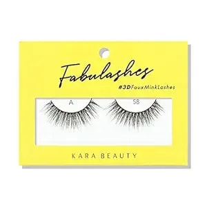Kara Beauty 3d Faux Mink Strip Lashes – Reusable False Eyelashes – Lightweight, Beginner-Friendly Eye Lashes For Special Occasion, Wedding, Prom – Perfect For Natural Glam Lashes - Style a58