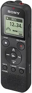 Sony Icd-px370 Mono Digital Voice Recorder With Built-In Usb Voice Recorder,Black