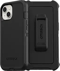 Otterbox Iphone 13 (Only) Defender Series Case - Single Unit Ships In Polybag, Ideal For Business Customers - Black, Rugged & Durable, With Port Protection, Includes Holster Clip Kickstand