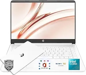 Hp Ultrabook Laptop With Copilot Ai • 2026 Edition • Latest Intel 4-Core n150 Cpu • Microsoft Office 365 Included, 1tb Onedrive + 128gb Ssd • Windows 11, Thin & Portable - W/O Mouse