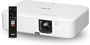 Epson Epiqvision Flex Co-fh02 Full Hd 1080p Smart Streaming Portable Projector 3-Chip 3lcd, 3000 Lumen Color/White Brightness, Android Tv, Bluetooth, 5w Speaker, Home Entertainment