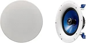 Yamaha Ns-ic800 140 Watt 8-Inch 2-Way In-Ceiling Speakers - Pair (White)