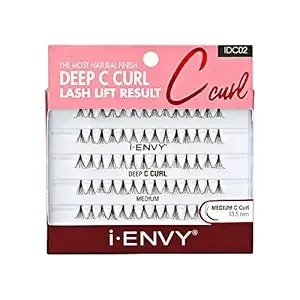 Ienvy False Eyelashes Deep C Curl Individual Lashes Natural Finish Eyelash (Medium)