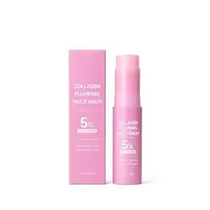 Gloura Pdrn Volufiline Collagen Lip Plumping Balm – Multi-Purpose Solid Moisturizer, Suitable For Face, Lips, Eyes, And Neck, Leaving Skin Healthy And Soft (1pcs)