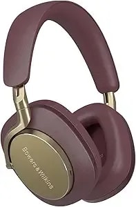 Bowers & Wilkins Limited Edition px8 Over-Ear Bluetooth Headphones, Advanced Active Noise Cancellation Wireless Headphones, Luxurious Materials, 30-Hr Battery Life, 15-Min Charging, Royal Burgundy