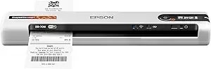 Epson Rapidreceipt Rr-70w Wireless Mobile Tax Receipt And Color Document Scanner With Complimentary Data Management Software For Pc And Mac