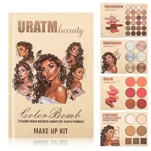 Roseflower Make Up Set, Makeup Book Palette With 24 Colors Eyeshadow Palette Blush Highlighter Contour, Makeup Palettes Travel Makeup, Makeup Gift For Women/Girl/Teen