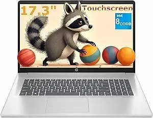 Hp 17.3" Touch Laptop Computer, Intel 8-Cores i3 Processor, 16gb Ram, 512gb Ssd, Ideal Laptop For Business & Students, Ai Copilot, Lifetime Office 365, Windows 11 Home