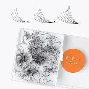 Eyesy Lash 500 Promade Fans - Volume Premade Lash Fans For Eyelash Extensions Pointy Base Handmade Loose Pre Made Eyelashes Middle Stem Soft And Lightweight (5d 0.07 D 12mm)