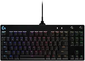 Logitech G Pro Mechanical Gaming Keyboard, Ultra Portable Tenkeyless Design, Detachable Micro Usb Cable, 16.8 Million Color Lightsync Rgb Backlit Keys