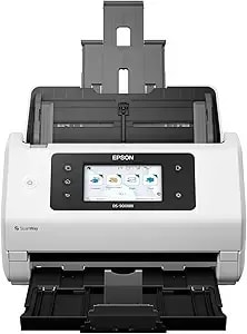 Epson Ds-900wn Edgelink High-Speed Wireless Network Color Document Scanner With Duplex Scanning Computer-Free Function, 100-Page Auto Doc Feeder (Adf) And 4.3" Colorful Touchscreen